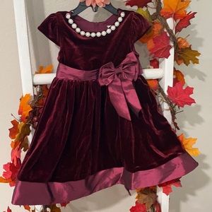 Maroon Velvet Holiday dress